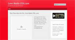Desktop Screenshot of loveradiousa.com