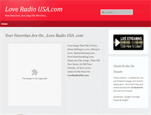 Tablet Screenshot of loveradiousa.com